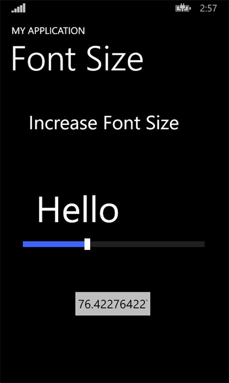font size image